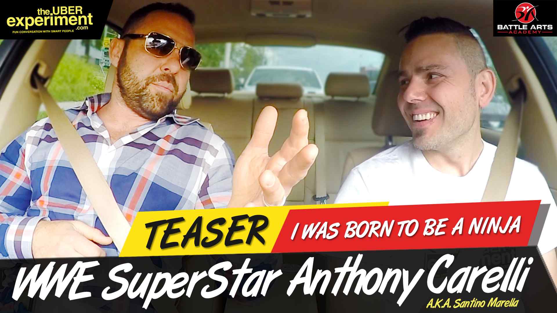 BORN TO BE A NINJA - WWE Superstar Wrestler Anthony Carelli (Santino Marella) on The Uber Experiment