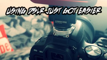 DSLR HACK 4 VIDEOGRAPHER / VLOGGERS... Andycine Mini 360 Hot Shoe Camera Mount [REVIEW]