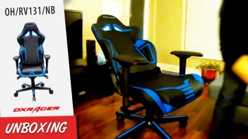 DXRacer Gaming Racing Chair Review - OH/RV131/NB UNBOXING & ASSEMBLY