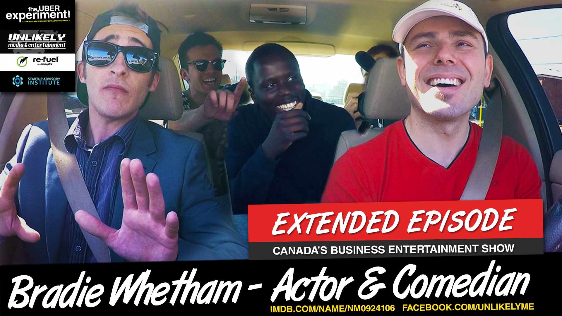 STEWIE GRIFFIN GOT IN MY UBER - Actor Bradie Whetham Rides Business Reality Show The Uber Experiment