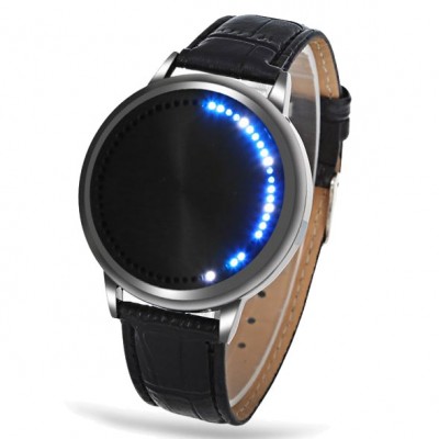 Water Resistant LED Touch Screen Watch - Black