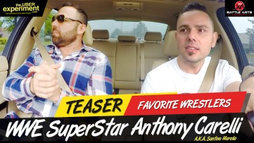 FAVORITE WRESTLERS - WWE Superstar Wrestler Anthony Carelli (Santino Marella) on The Uber Experiment