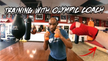 MY BOXING TRAINING WORKOUT... With an Olympic Boxer & Olympics Coach (Dewith Boxing & Fits the Whip)