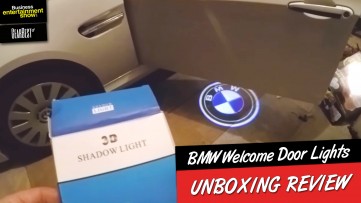 Unboxing Cool Gadgets: 2016 BMW Door Welcome Logo Lights - BMW 3D Laser Shadow Lights