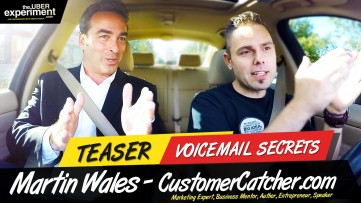 VOICEMAIL SECRETS - Bestselling Author & Speaker MARTIN WALES rides The UBER Experiment
