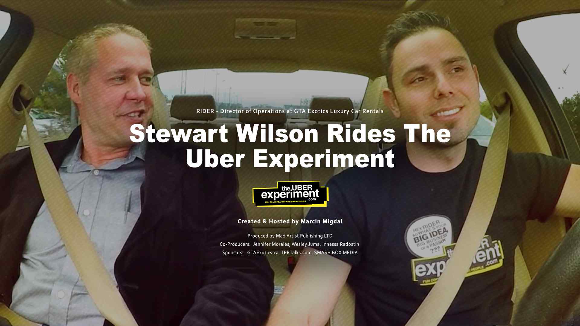 Stewart Wilson of GTA Exotics Rides The UBER EXPERIMENT Reality Show