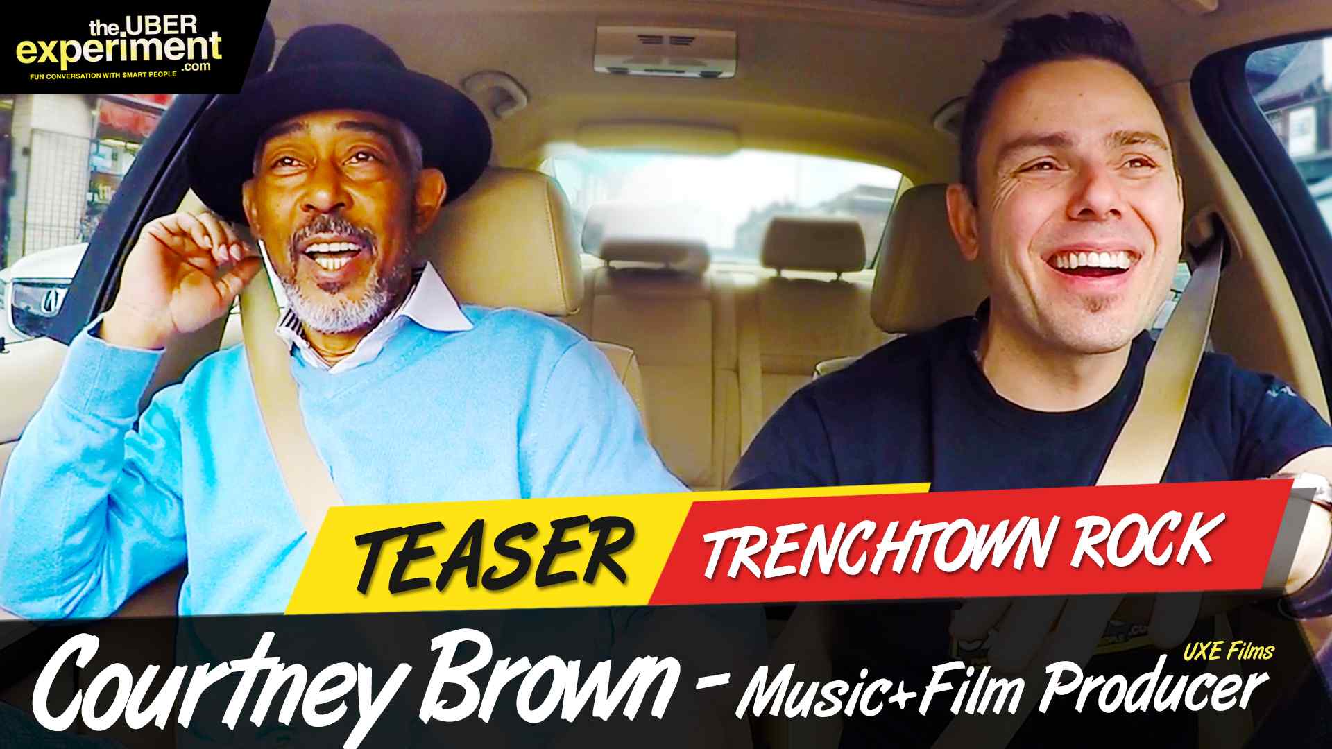 TRENCHTOWN ROCK - Music & Film Producer Courtney Brown rides The UBER Experiment Reality Show