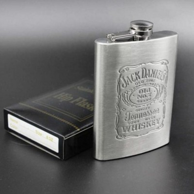 7oz Hip Flask Portable Mini Pocket Stainless Steel Flagon